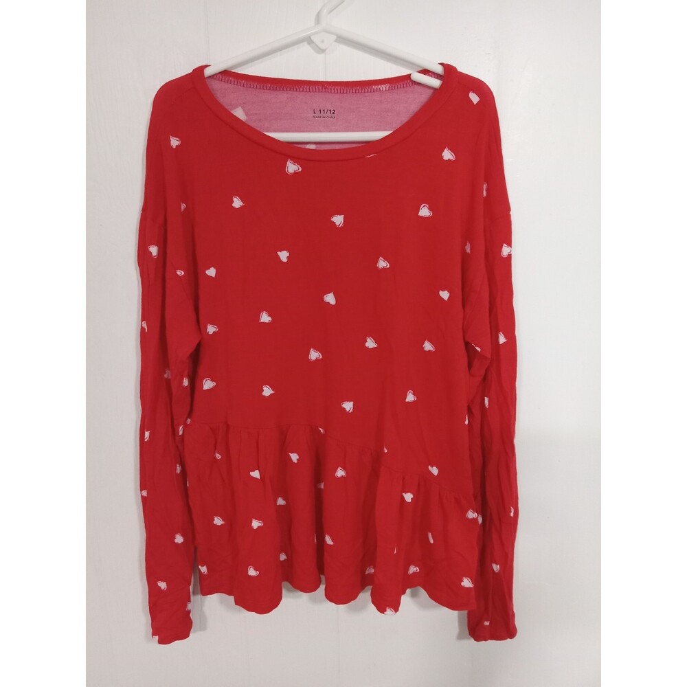 Maurices Kids Size Large Valentine's Day Blouse Girls Large 11/12